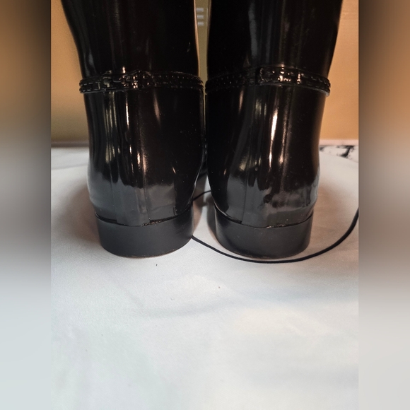 🔥EUC MICHAEL KORS LOGO STOCKARD TALL RUBBER RAIN BOOTS - Picture 8 of 16